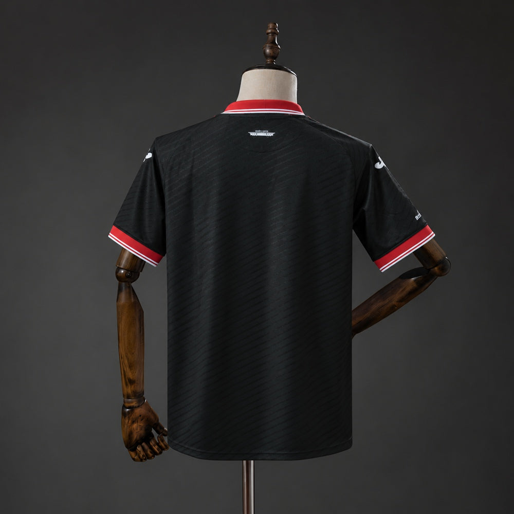 Camisola Real Murcia CF 2026-27 Alternativa Preta Versão Adepto