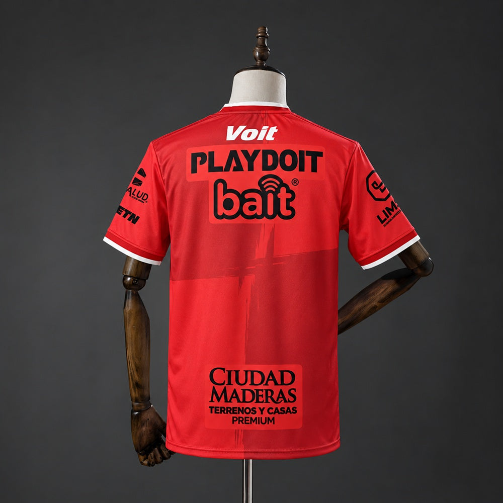 Camisola Club Necaxa 2026-27 Alternativa Vermelha Versão Adepto