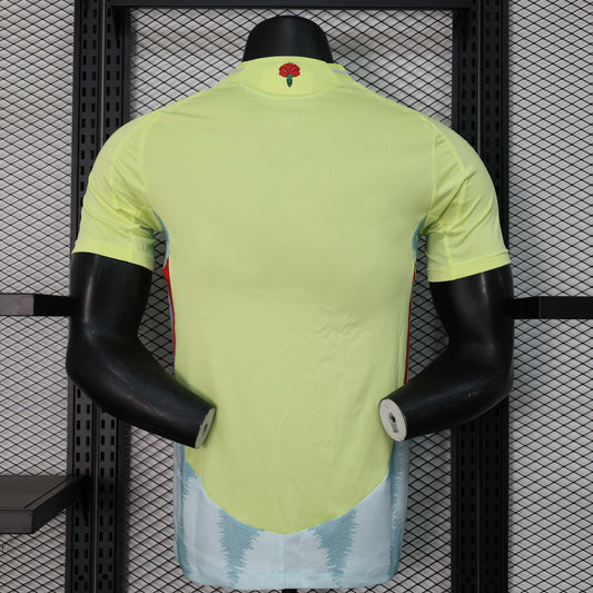 Camisola Espanha 2024 Alternativa Amarela Versão Jogador
