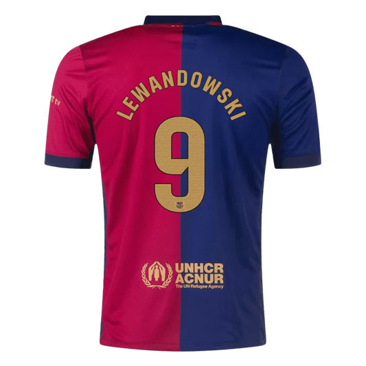 Camisola FC Barcelona 2024-25 Principal Versão Adepto LEWANDOWSKI #9