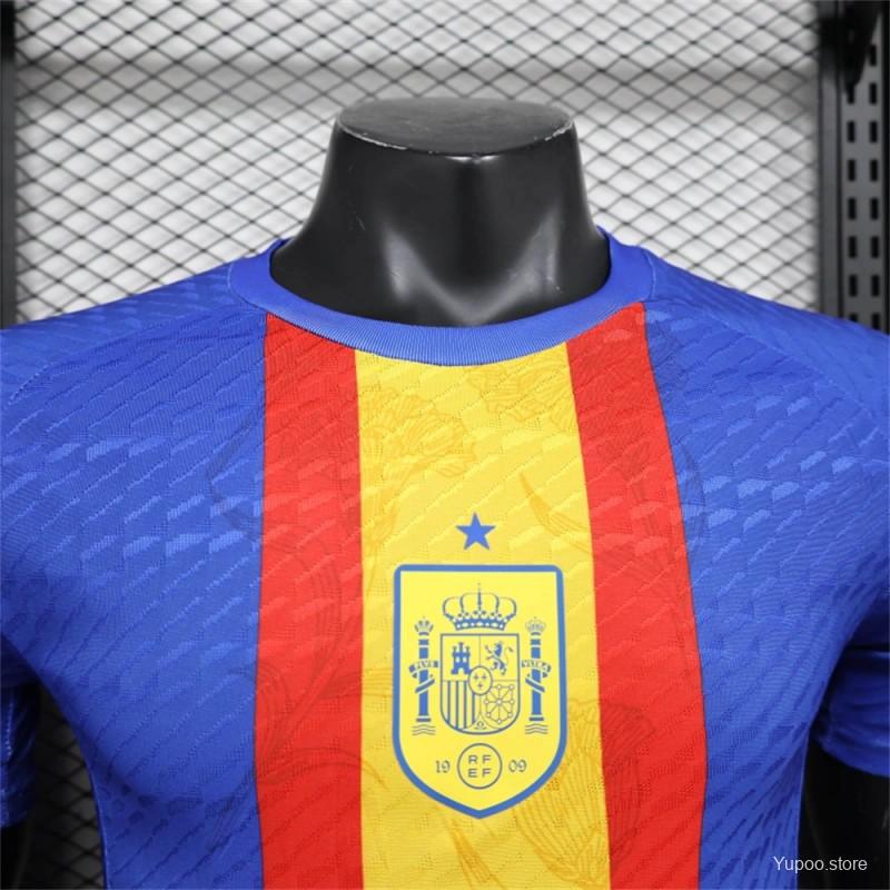 Camisola Espanha 2024 Pre-Match Versão Jogador