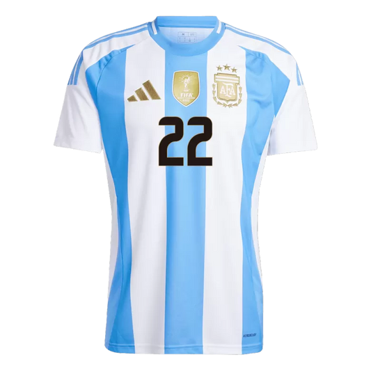 Camisola Argentina 2024 Principal Versão Adepto L.MARTÍNEZ #22