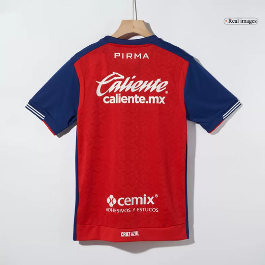 Camisola CD Cruz Azul 2024-25 Alternativa Vermelha Versão Adepto