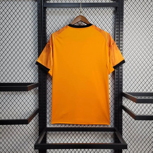 Camisola AS Roma 2025-26 Alternativa Amarela Versão Adepto