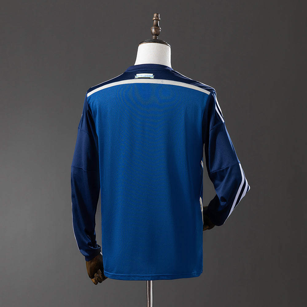 Camisola Manga Comprida Argentina 2014 Alternativa Azul Versão Adepto
