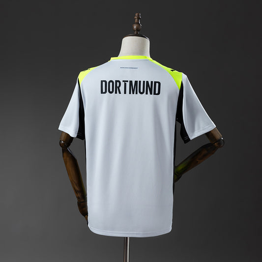 Camisola Borussia Dortmund 2025-26 Alternativa Cinzenta Versão Adepto