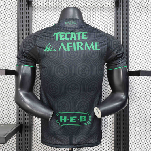 Camisola Tigres UANL 2025-26 Alternativa Preta Versão Jogador