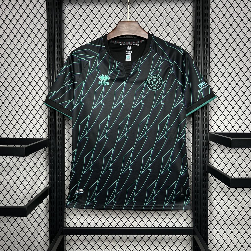 Camisola SHE-United 2024-25 Alternativa Preta Versão Adepto