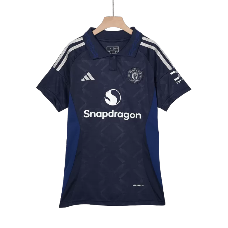 Camisola M-United 2024-25 Alternativa Azul Versão Mulher