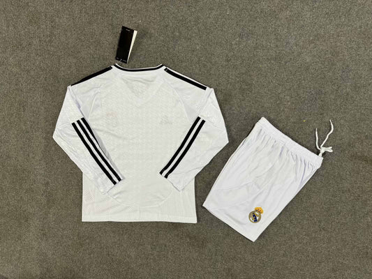 Kit Criança Manga Comprida Real Madrid CF 2024-25 Principal