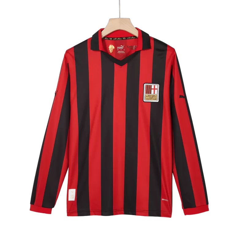 Camisola Manga Comprida Ac Milan 2024-25 Edição Especial 125º Aniversario Versão Adepto