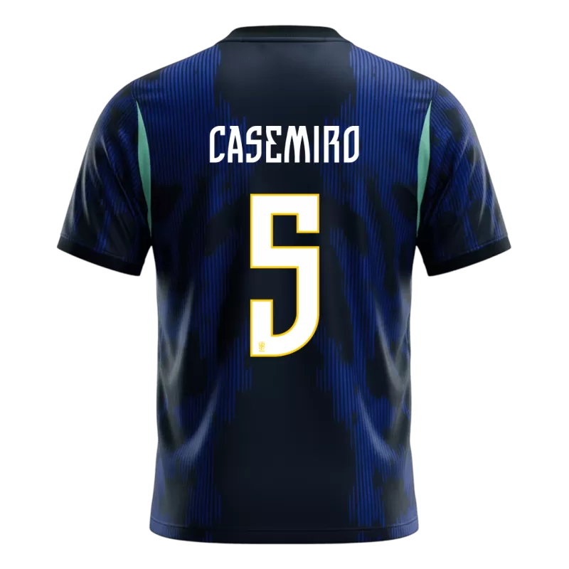 Camisola Brasil 2026 Alternativa Azul Versão Adepto CASEMIRO #5