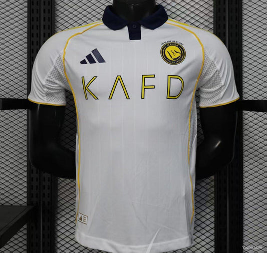 Camisola Al-Nassr 2025-26 Alternativa Branca Versão Jogador