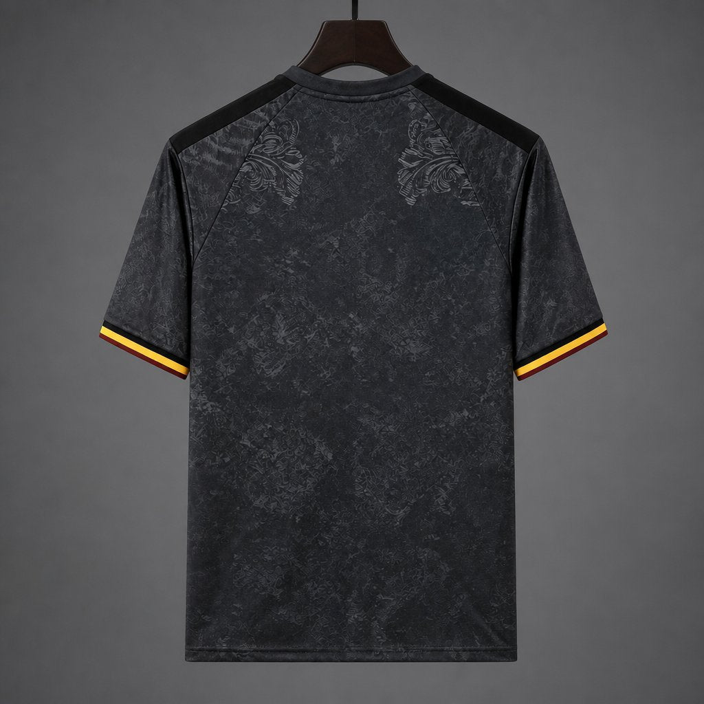 Camisola AS Roma 2026-27 Alternativa Preta Lisa Versão Adepto