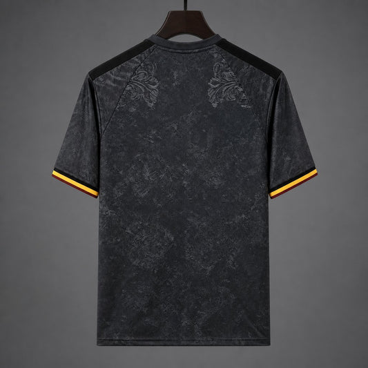 Camisola AS Roma 2026-27 Alternativa Preta Lisa Versão Adepto