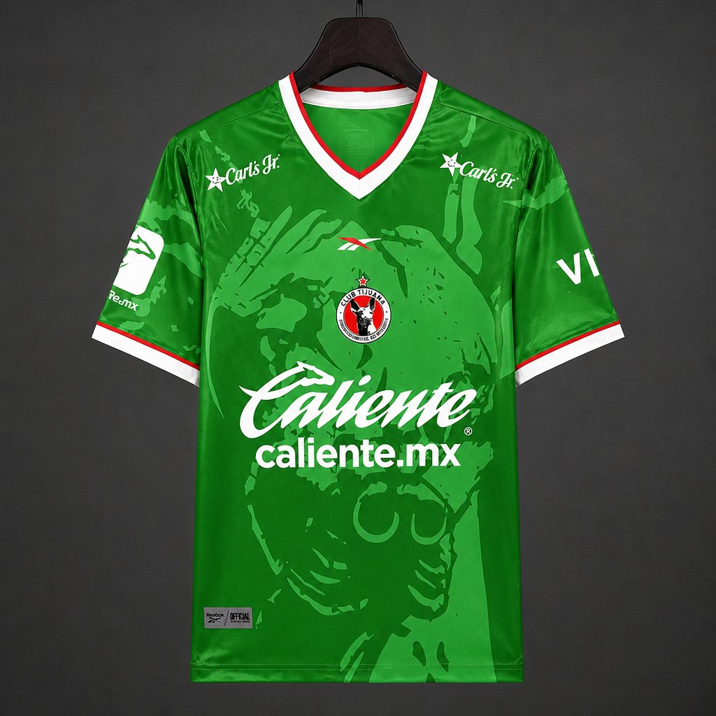 Camisola Club Tijuana 2026-27 Alternativa Verde Versão Adepto