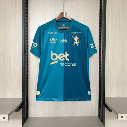Camisola SC Recife 2025-26 Alternativa Azul Versão Adepto Todos Patrocinadores