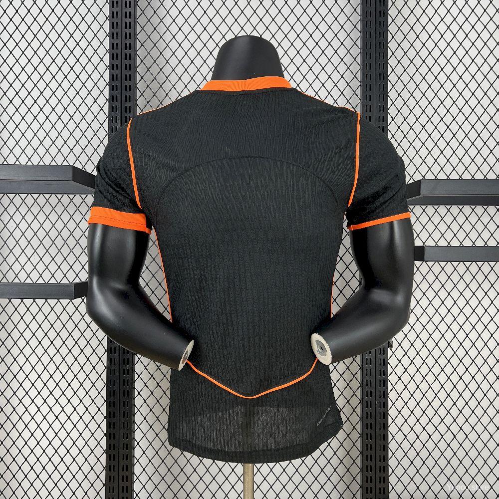 Camisola SC Corinthians 2025-26 Alternativa Preta/Laranja Versão Jogador