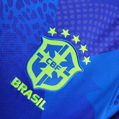 Camisola Brasil 2025 Alternativa Azul Versão Adepto