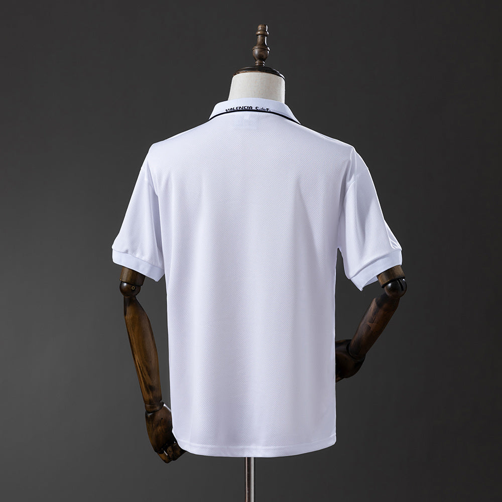 Camisola Valencia FC 1996-97 Alternativa Branca Versão Adepto