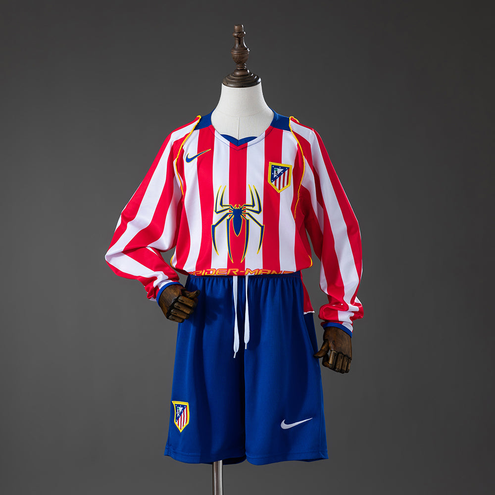 Kit Criança Manga Comprida Atletico Madrid 2004-05 Principal