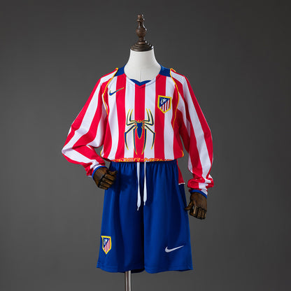 Kit Criança Manga Comprida Atletico Madrid 2004-05 Principal