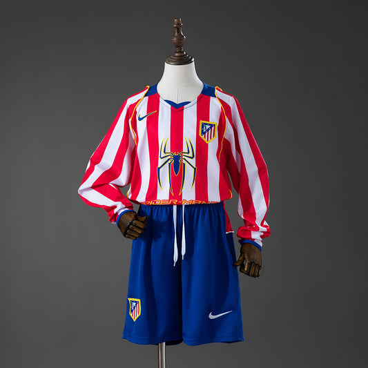 Kit Criança Manga Comprida Atletico Madrid 2004-05 Principal
