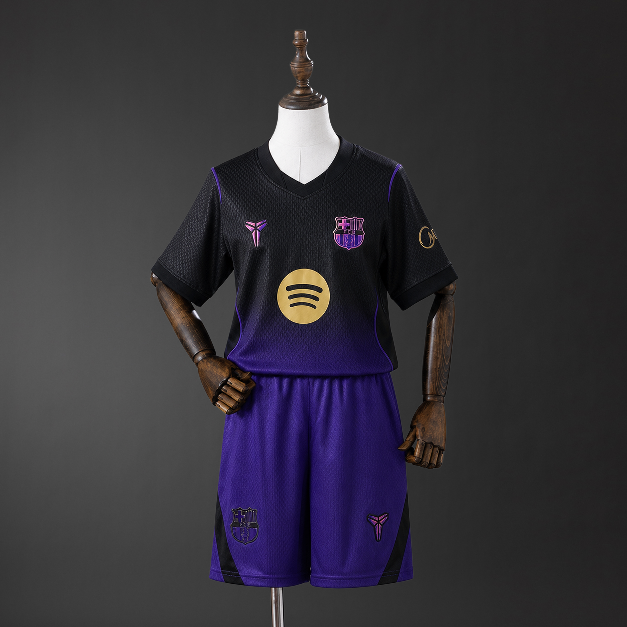 Kit Criança FC Barcelona 2026-27 Alternativo Roxo