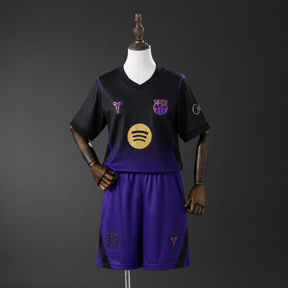 Kit Criança FC Barcelona 2026-27 Alternativo Roxo