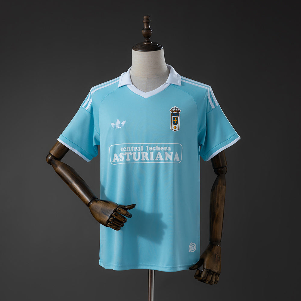 Camisola Real Oviedo 2025-26 Edição Centenário Versão Adepto
