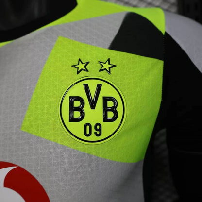 Camisola Borussia Dortmund 2025-26 Alternativa Cinzenta Versão Jogador
