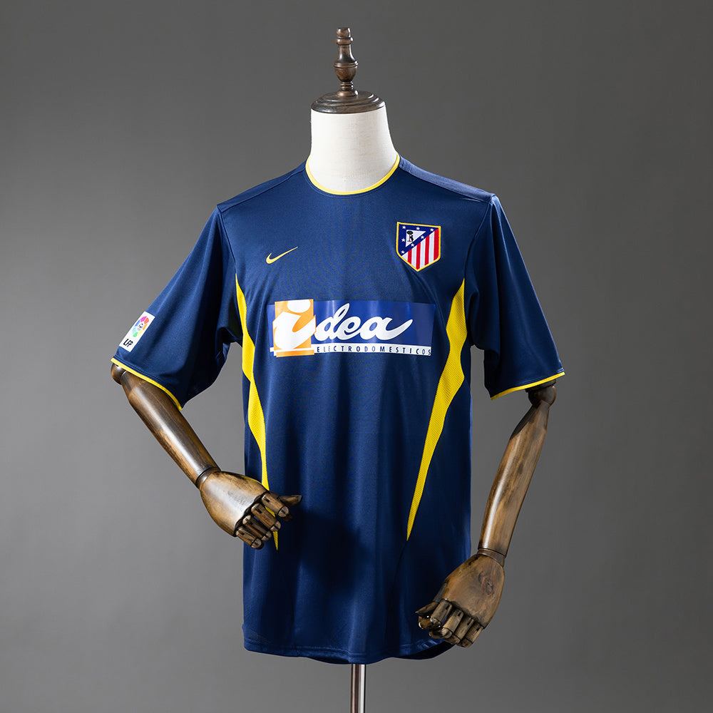 Camisola Atletico Madrid 2002-03 Alternativa Azul Versão Adepto