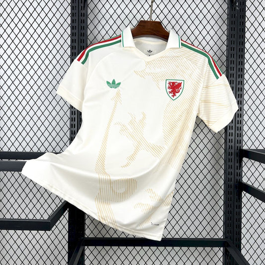 Camisola Pais de Gales 2026 Alternativa Creme WC Versão Adepto