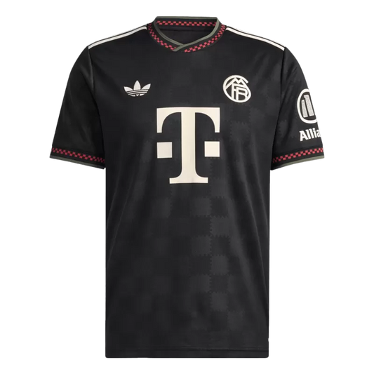 Camisola FC Bayern 2025-26 Alternativa Preta Versão Adepto