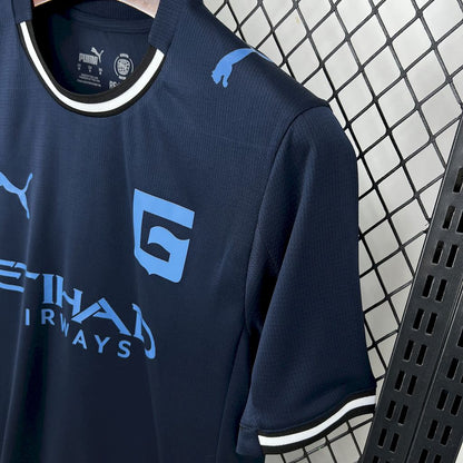 Camisola Girona FC 2025-26 Alternativa Azul Versão Adepto