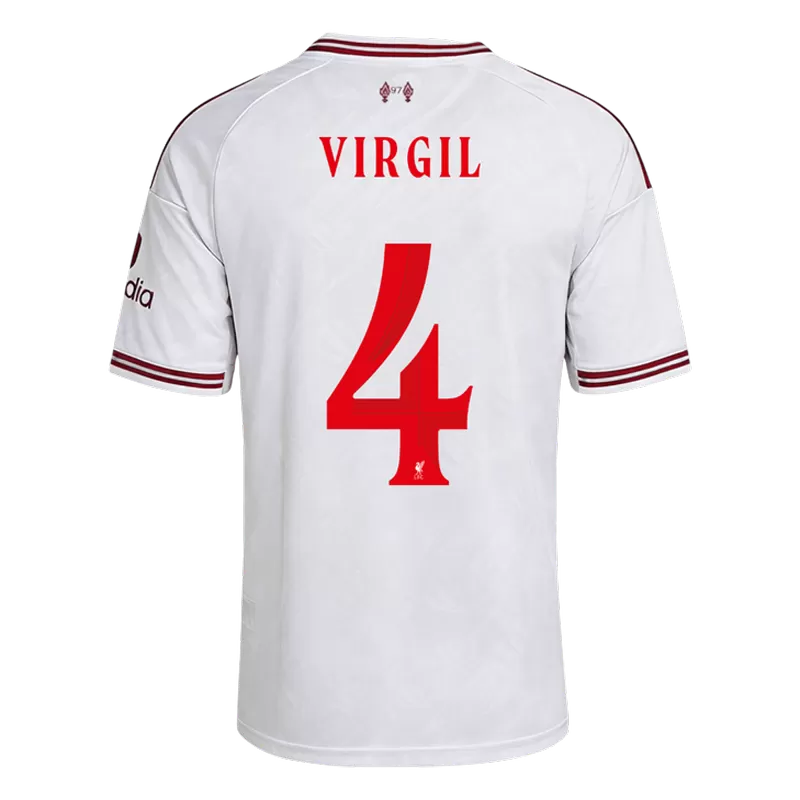 Camisola LIV 2026-27 Alternativa Branca UCL Versão Adepto VIRGIL #4