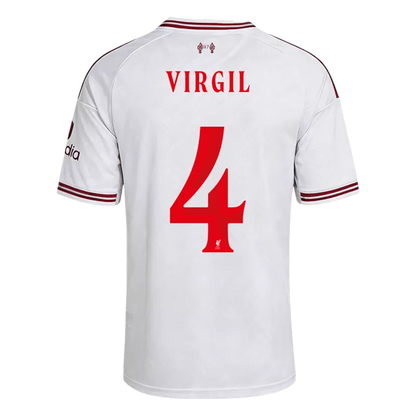 Camisola LIV 2026-27 Alternativa Branca UCL Versão Adepto VIRGIL #4