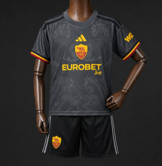 Kit Criança AS Roma 2026-27 Alternativo Preto