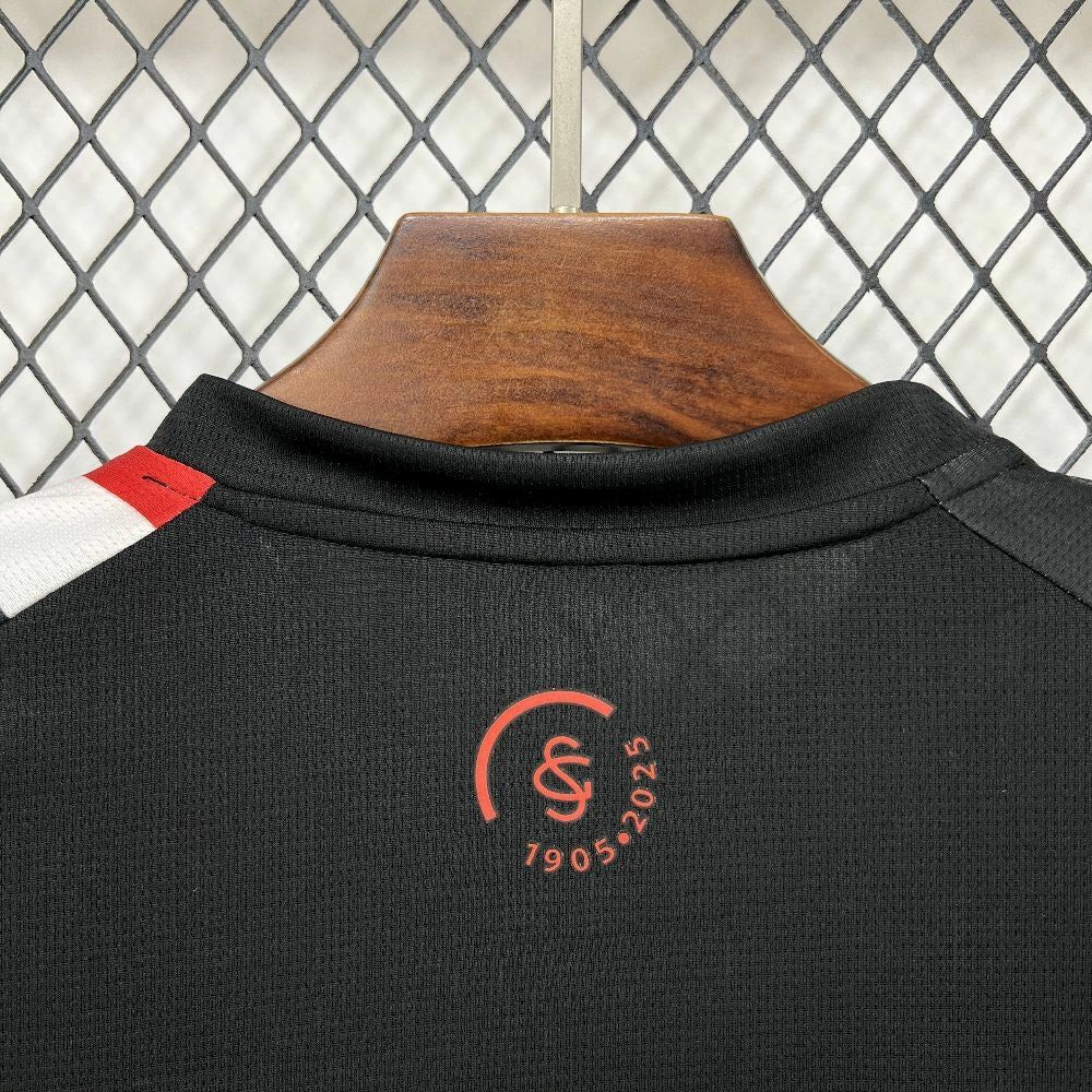 Camisola Real Sporting de Gijón 2025-26 Alternativa Preta Versão Adepto