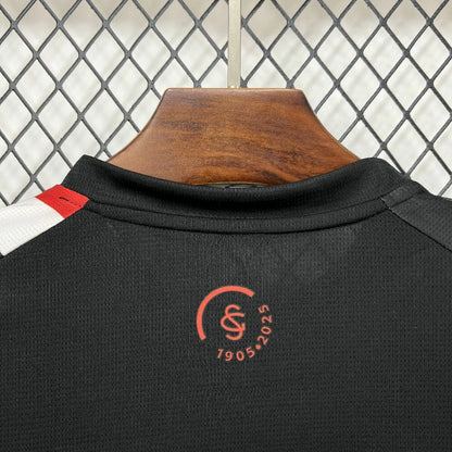 Camisola Real Sporting de Gijón 2025-26 Alternativa Preta Versão Adepto