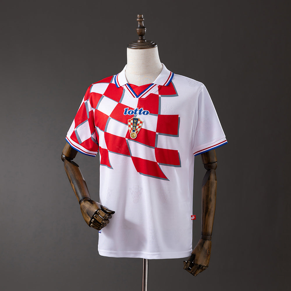 Camisola Croácia 1998 Principal Versão Adepto