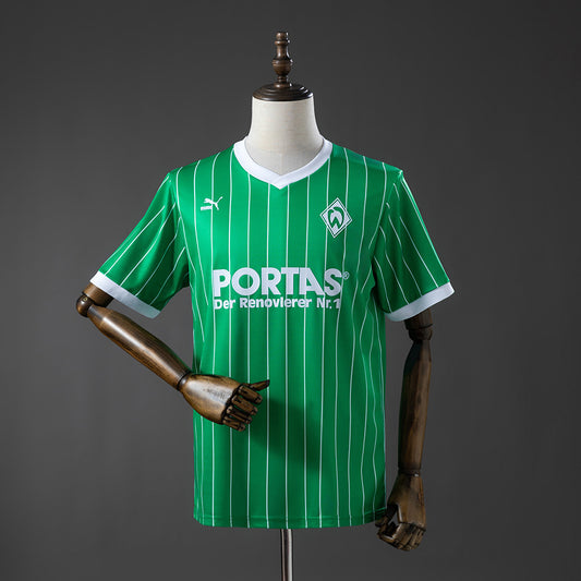 Camisola Werder Bremen 1988-89 Alternativa Verde Versão Adepto