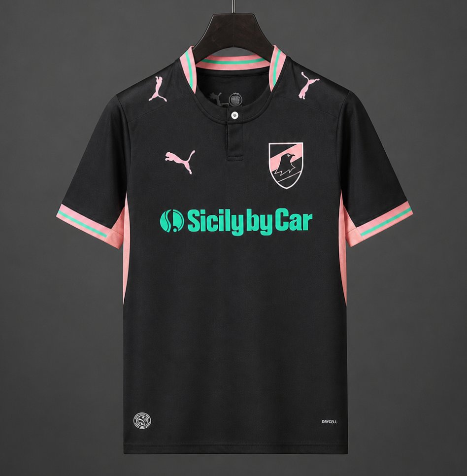 Camisola Palermo FC 2026-27 Alternativa Preta Versão Adepto