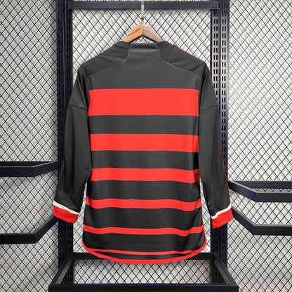 Camisola Manga Comprida Flamengo 2024-25 Principal Versão Adepto