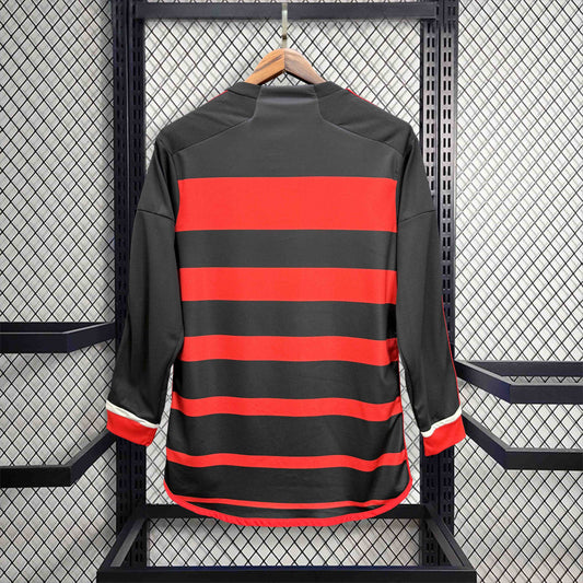 Camisola Manga Comprida Flamengo 2024-25 Principal Versão Adepto