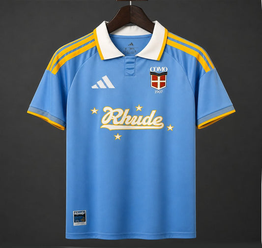 Camisola Como 1907 2026-27 Alternativa Azul Versão Adepto