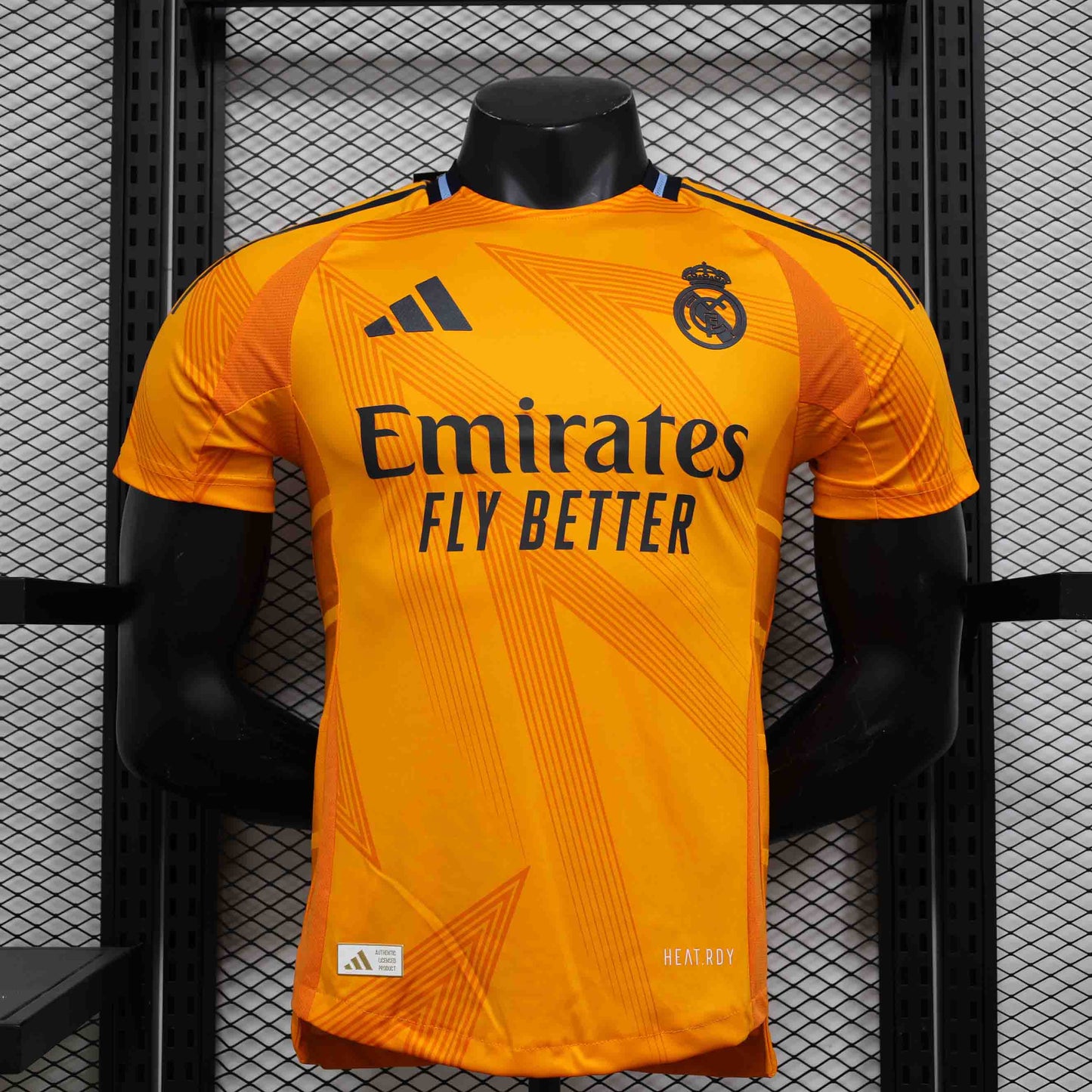 Camisola Real Madrid CF 2024-25 Alternativa Laranja Versão Jogador