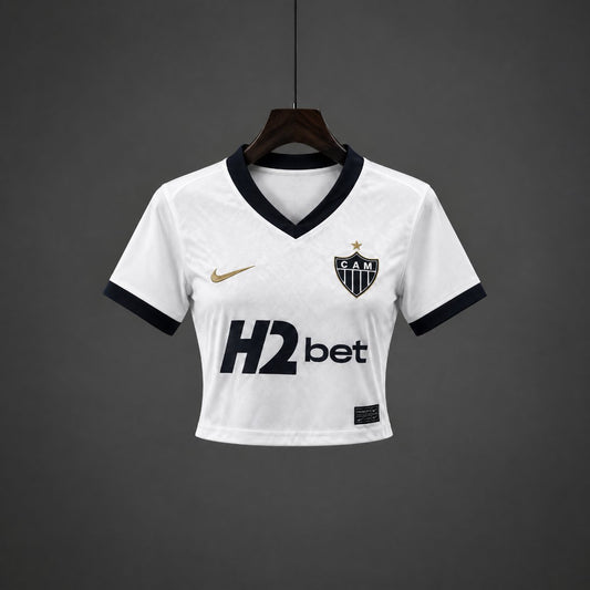 Crop Top Mulher Atletico-MG 2026-27 Alternativo Branco