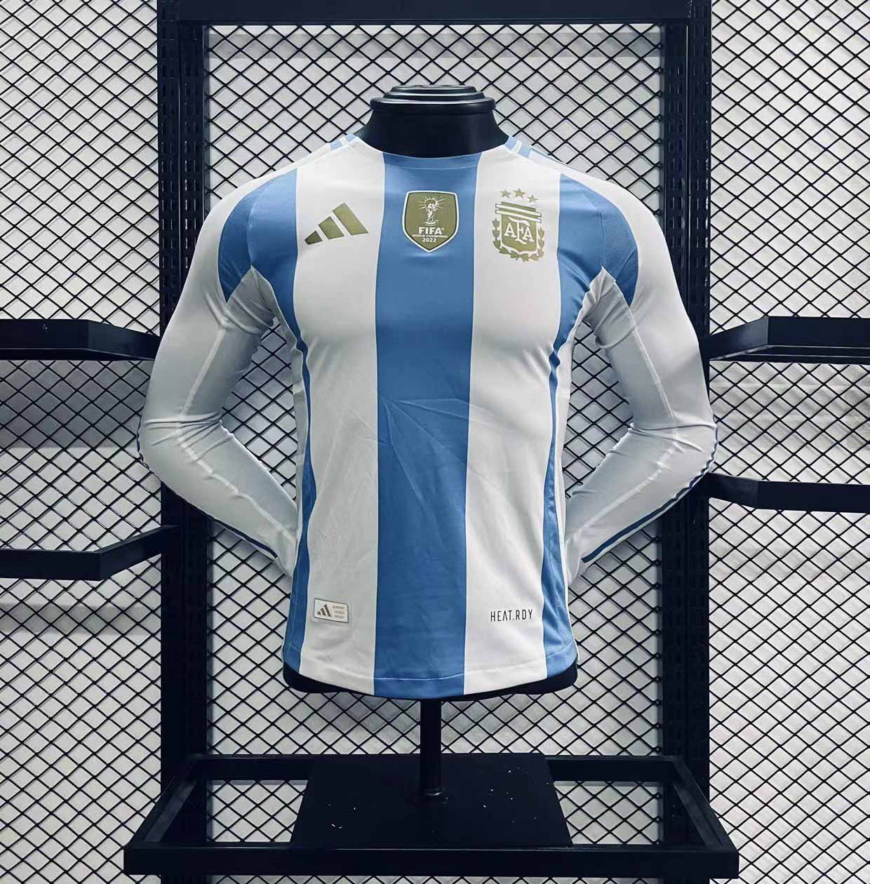 Camisola Manga Comprida Argentina 2024 Principal Versão Jogador