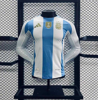 Camisola Manga Comprida Argentina 2024 Principal Versão Jogador